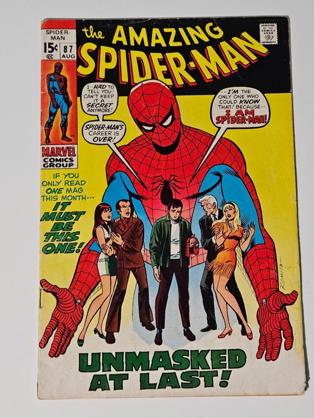 Amazing Spider-Man #87 (Marvel Comics, 1970) Stan Lee / Romita Sr c-113